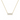 Three Diamond Prong Necklace 0.18 CTW - Le Bezel