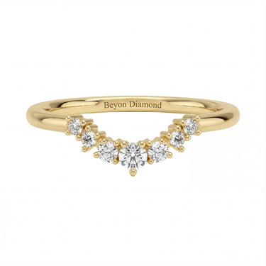 0.2 CTW Pavé Curved Wedding Band - Beyon Diamond