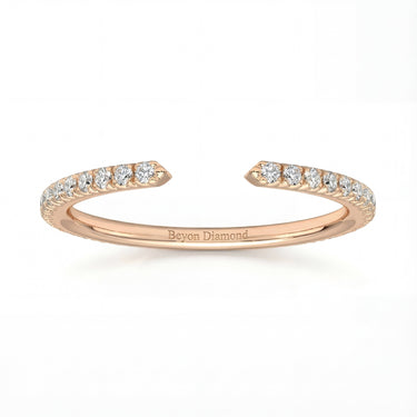 0.3 CTW Wide - Open Pavé Wedding Band - Beyon Diamond