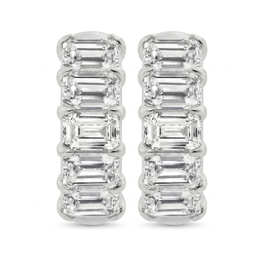 Emerald Huggie Earrings 1.5 CTW