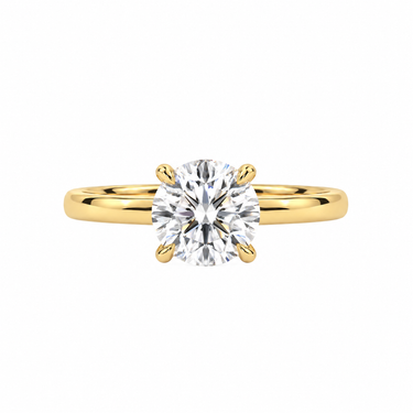 4 Prong Solitaire Round Cut Diamond Ring