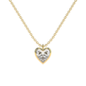 Bezel Heart Solitaire Diamond Pendant Necklace - Le Bezel 