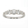 1.5 CTW Half Gradient Round Cut Eternity Band - Beyon Diamond