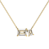 1.5 CTW Toi Et Moi Emerald Cut Diamond Necklace - Beyon Diamond