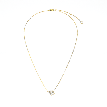 1.5 CTW Toi Et Moi Pear Cut Diamond Necklace - Beyon Diamond