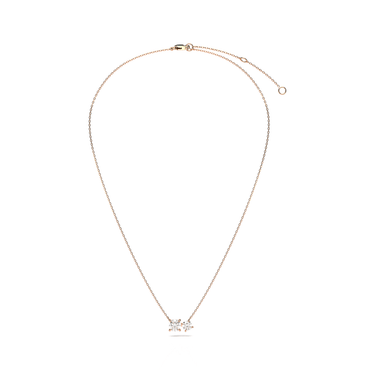 1.5 CTW Toi Et Moi Round Cut Diamond Necklace - Beyon Diamond