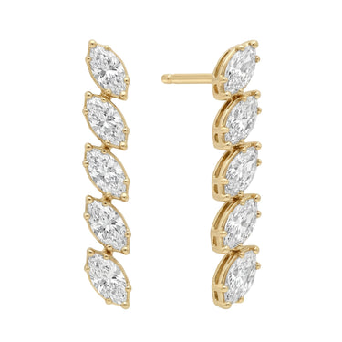 1.7 CTW Marquise Diamond Drop Earrings - Beyon Diamond