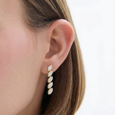 1.7 CTW Marquise Diamond Drop Earrings - Beyon Diamond