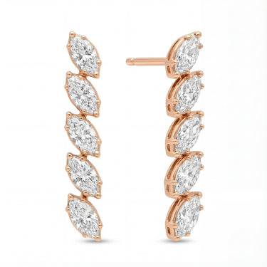 1.7 CTW Marquise Diamond Drop Earrings - Beyon Diamond
