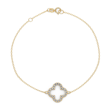 Clover Diamond Bracelet 0.23 CTW - Le Bezel 
