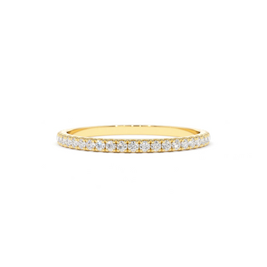 Thin Stackable Full Eternity Diamond Ring 0.25CTW - Le Bezel