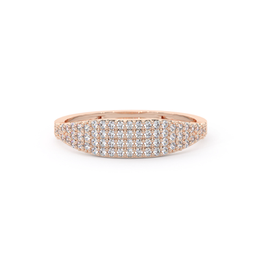 Pave Diamond Pinky Signet Ring - Le Bezel