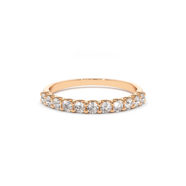 11 Stone Half Eternity Ring 0.44CTW - Le Bezel