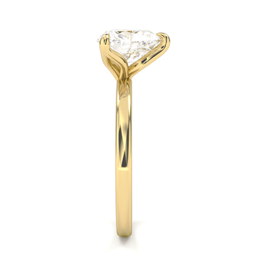 3 Prong Solitaire Heart Cut Diamond Ring - Beyon Diamond