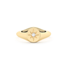 Star Signet Diamond Ring 0.1 CTW - Le Bezel