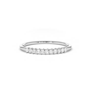 11 Stone Stackable Petite Diamond Ring 0.15CTW - Le Bezel