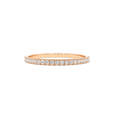 Thin Stackable Full Eternity Diamond Ring 0.25CTW - Le Bezel