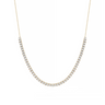 Diamond Half Tennis Necklace 14K 1 CTW - Le Bezel