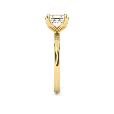 4 Prong Solitaire Asscher Cut Diamond Ring - Beyon Diamond