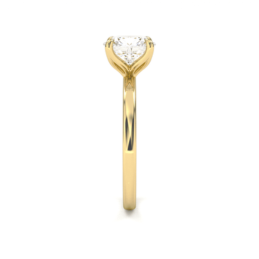 4 Prong Solitaire Cushion Cut Diamond Ring - Beyon Diamond
