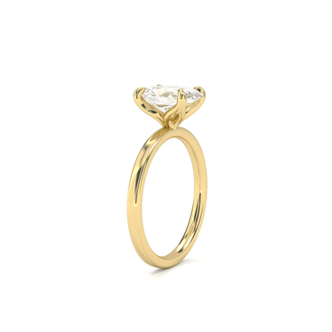 4 Prong Solitaire Oval Cut Diamond Ring - Beyon Diamond