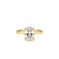 4 Prong Solitaire Oval Cut Diamond Ring - Beyon Diamond