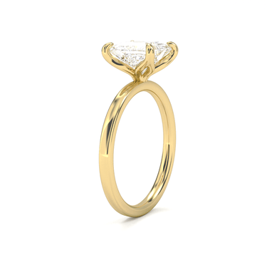 4 Prong Solitaire Princess Cut Diamond Ring - Beyon Diamond