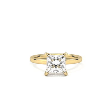 4 Prong Solitaire Princess Cut Diamond Ring - Beyon Diamond