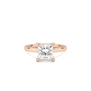 4 Prong Solitaire Princess Cut Diamond Ring - Beyon Diamond