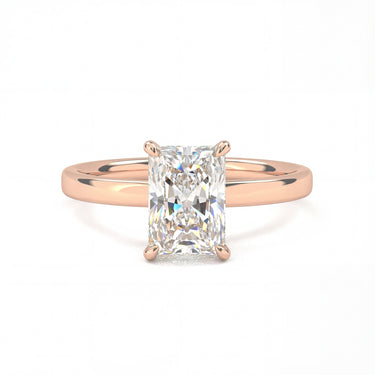 4 Prong Solitaire Radiant Cut Diamond Ring - Beyon Diamond