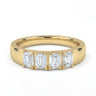 4 Stone Emerald Lab Diamond Wedding Band 1.0 CTW - Beyon Diamond