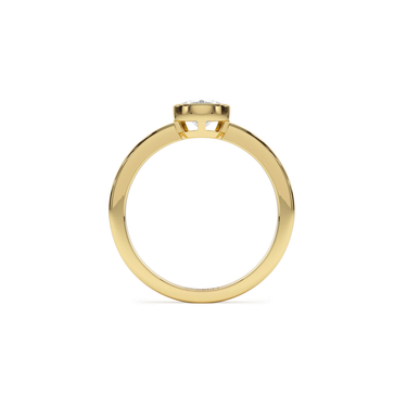 Bezel Pear Lab Grown Diamond Ring 0.75 - 1.50CTW - Le Bezel