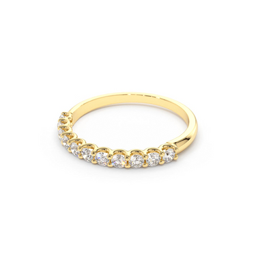 11 Stone Half Eternity Ring 0.44CTW - Le Bezel