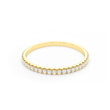 Thin Stackable Full Eternity Diamond Ring 0.25CTW - Le Bezel