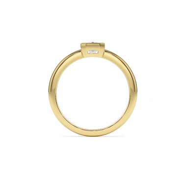 Bezel Emerald Lab Grown Diamond Ring 0.75 - 1.50CTW - Le Bezel