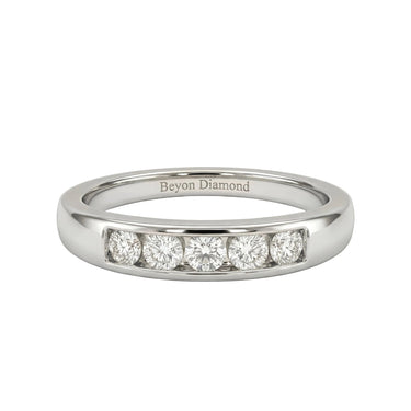 5 Stone Channel Diamond Men's Ring - Beyon Diamond