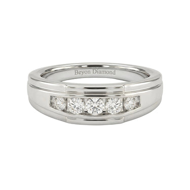 5 Stone Stepped Men's Ring - Beyon Diamond