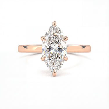 6 Prong Solitaire Marquise Cut Diamond Ring - Beyon Diamond