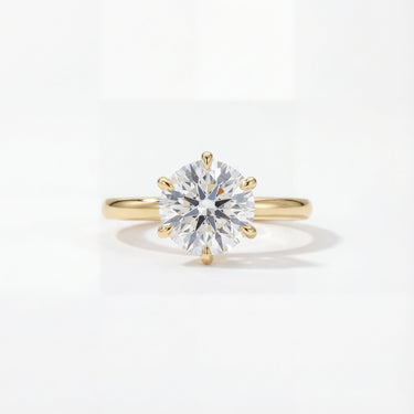 6 Prong Solitaire Round Cut Engagement Ring - Beyon Diamond