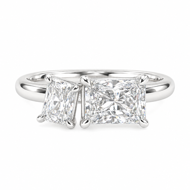 Toi Et Moi Engagement Ring Radiant Cut