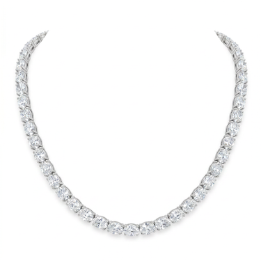 20CTW East West Oval Cut Diamond Tennis Bracelet