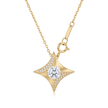 North Star Diamond Pendant Necklace
