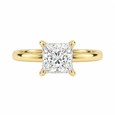 4 Prong Solitaire Princess Cut Diamond Ring