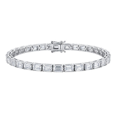 East West Emerald Tennis Bracelet 4.5ctw