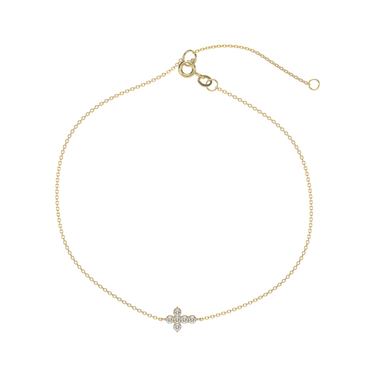 Diamond Cross Bracelet 0.25CTW - Le Bezel 
