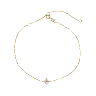 Clover Diamond Cluster Bracelet - Le Bezel 