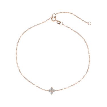 Clover Diamond Cluster Bracelet - Le Bezel 