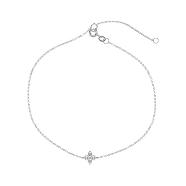 Clover Diamond Cluster Bracelet - Le Bezel 