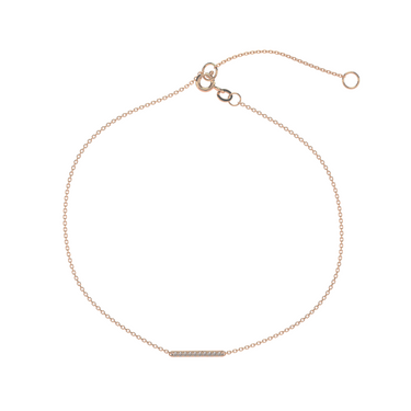 Pavé Diamond Bar Bracelet 0.1CTW - Le Bezel 