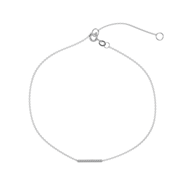 Pavé Diamond Bar Bracelet 0.1CTW - Le Bezel 